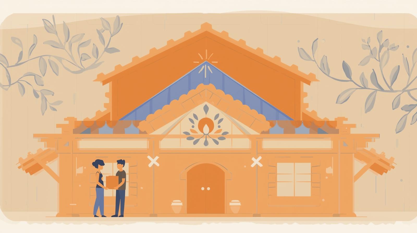 Kainga Ora logo alongside images of keys and a new house, symbolising support for first home buyers